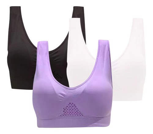 Suave Sujetador Deportivo Para Mujer, Paquete De 3 Unidades,