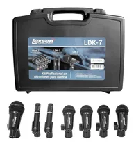 Comprar Kit De Microfones Para Bateria Lexsen Ldk-7 Com 7 Microfones Cor Preto