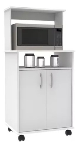 Módulo Auxiliar 2 Puertas Microondas Blanco 60 X 119 X 45 Cm
