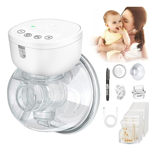 Extractor De Leche Eléctrico Sacaleche Succionador Con Bolsa