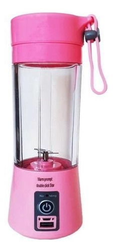 Mini Liquidificador Portátil Shake Juice Cup Rosa