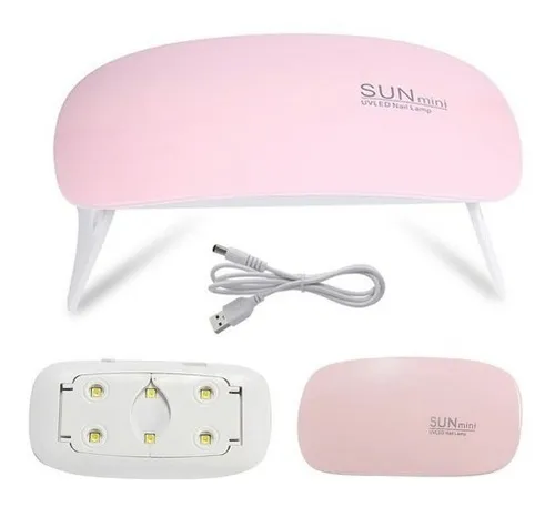 comprar Mini Cabina Uv\u002Fled Sun Manos Uñas Gelificadas Semipermanente Color Blanco\u002Frosa