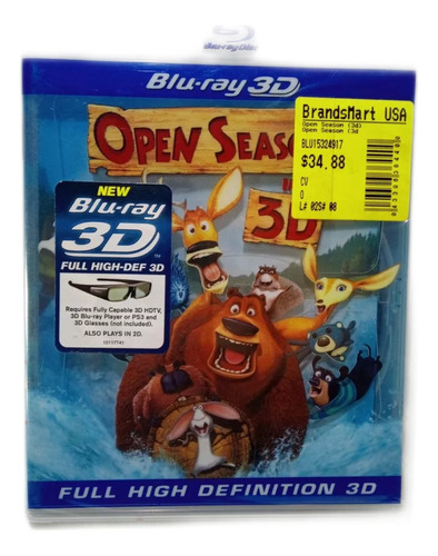 Blu Ray 3d Open Season Original Nueva Sellada