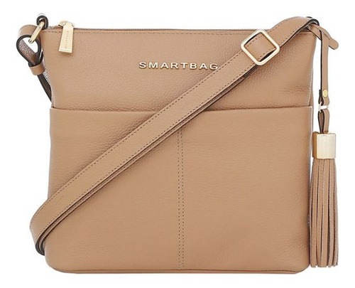 Bolsa Feminina Smartbag Casual Transversal Floater Camel