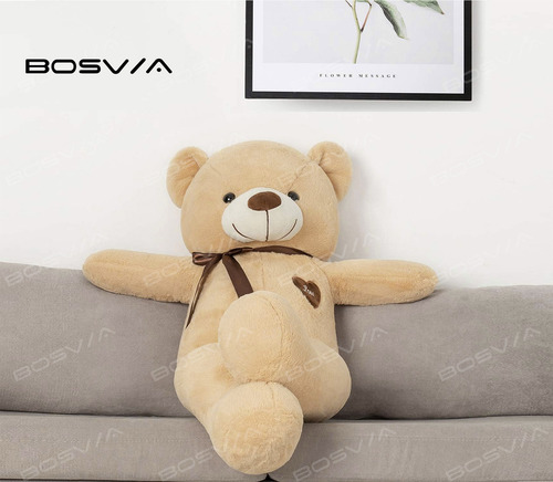 Urso De Pelúcia Gigante Brinquedo Presente Para Meninas 1.1m