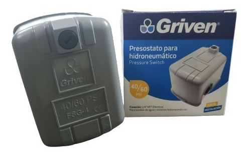 Presostato Para Hidroneumatico Griven 40-60 Psi