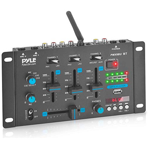 Pyle Mezclador De Audio Inalambrico Para Dj Con Bluetooth