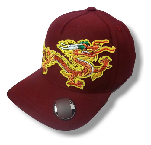 Gorra Snapback Dragón Deluxe Visera Curva Calidad Premium  