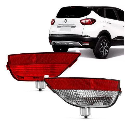 Refletor Parachoque Traseiro Captur 2017 2018 2019 2020