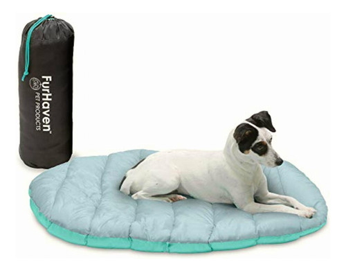 Furhaven Small Dog Bed Trail Pup Travel Pillow Mat W/stuff