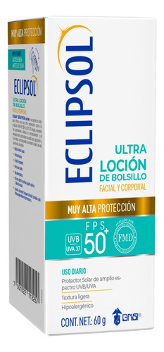 Bloqueador Solar Corporal Y Facial Fps 50+ 60g Eclipsol