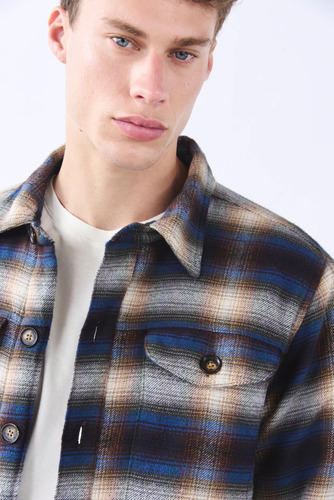 Camisaco Fran Viyela Bensimon Marrón L
