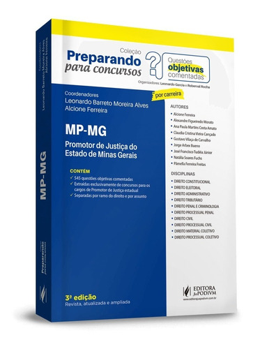 Promotor De Justiça Do Estado De Minas Gerais 3ª Ed.(2019)