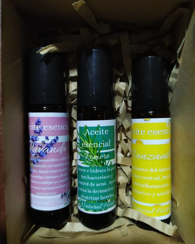 Pack Tres Aceites Esenciales Naturales. Natural Herbs