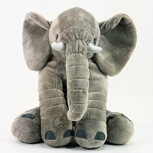 Almofada Elefante De Pelúcia Para Amamentação 50 Cm