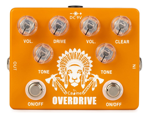 Pedal De Efectos De Guitarra Caline Cp-70 Dual Overdrive Tru