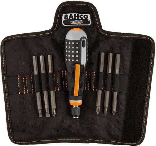 Destornillador Bahco Ergo + 6 Puntas Inercambiables Estuche