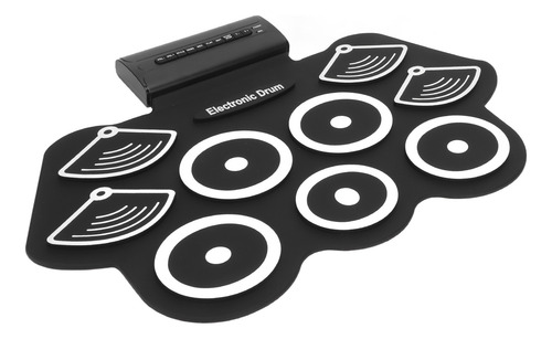 Set Electrónico Roll Up Practice Pad Midi Kit Para Caja De R