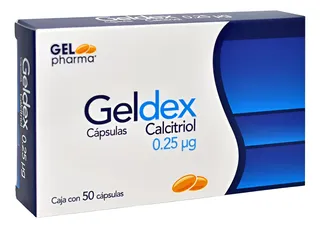 Calcitriol 0.25 Mcg Geldex Caja Con 50 Cápsulas
