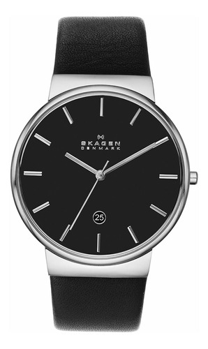 Skagen Skw6104 Ancher Reloj De Cuero Negro Para Hombres Skag