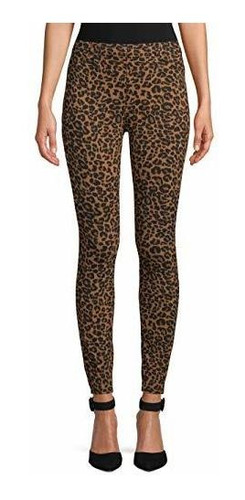 Jegging Ajustado Con Estampado De Leopardo Time And Tru