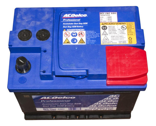 Imagen 3 de 5 de Batería Acumulador Agm 47/42 680 Amp Chevrolet Cruze Sonic T
