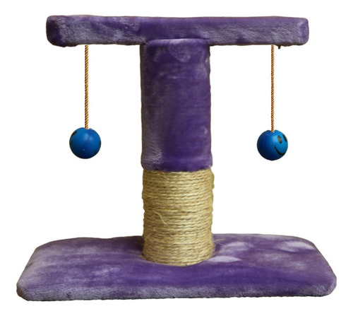 Rascador Juguete Para Gatos Torre Mueble Con Accesorios Gato Color Morado