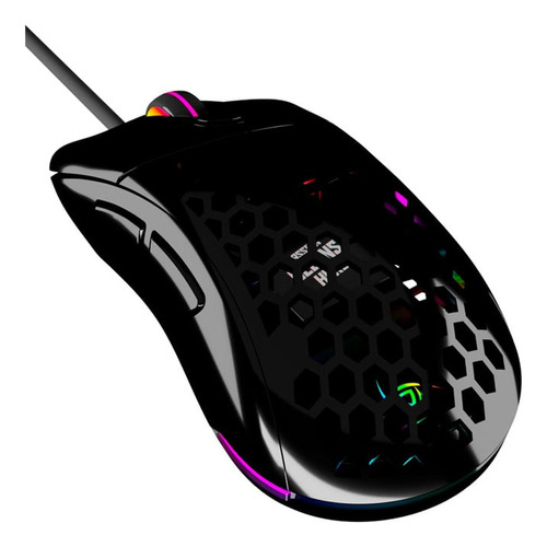 Mouse gamer de juego VSG  Aquila Air negro brillante