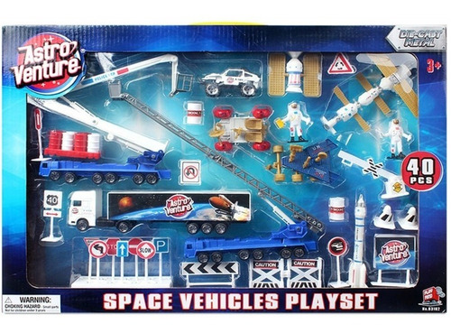 Set De Vehiculos Espacial Astro Venture 40 Pzs 