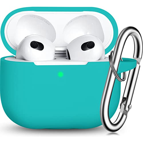 R-fun Funda AirPods 3, Silicona Con Accesorios