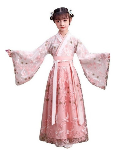 Vestido De Estilo Chino Hanfu Traje Tang Para Niñass