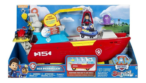 Patrulla Cachorro Canina Barco Paw Patrol Sea Patroller