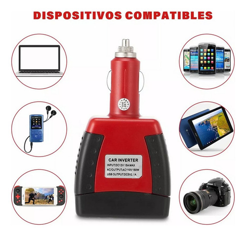Inversor Corriente Tensión Coche Convertidor 12v 110v 150w