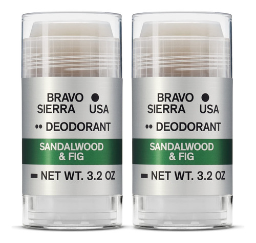 Bravo Sierra, Desodorante Natural Sin Aluminio Para Hombre,