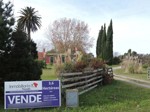 3,6 Ha Casa Quinta En Veronica Con Galpon Y Local Comercial