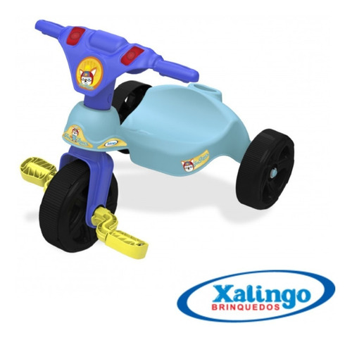Triciclo Infantil Fox Racer Azul Com Pedal Xalingo - 0772.1 Cor Azul/Roxo