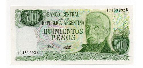 Argentina Billete 500 Pesos Ley Bottero 2424a