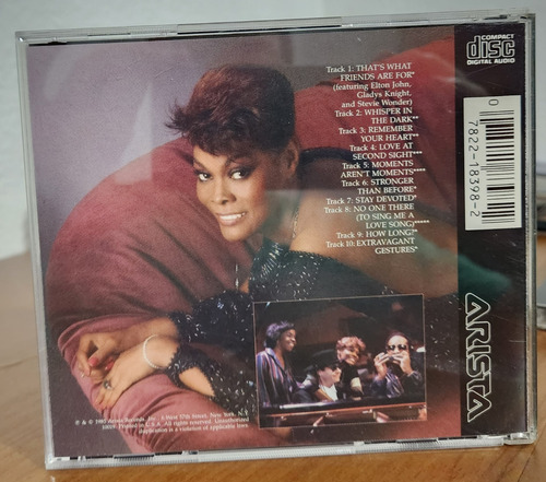 Cd Dionne Warwick - Friends (made In Usa) (Usado)