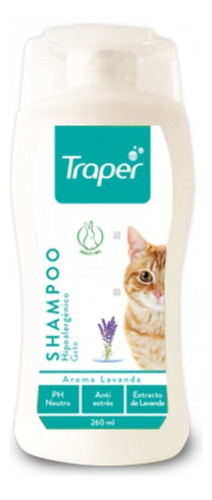 Shampoo Para Gato Hipoalergénico Anti Estrés Traper 260ml