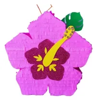 Comprar Piñata Cartón Arcoirispapel 1 Unidad Colorido Fucsia Moana Flor Hawaiana\u002F Flor De Mohana Grande