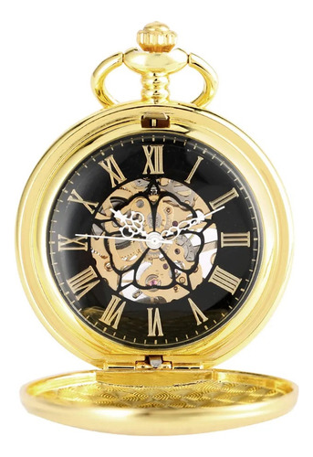 Reloj De Bolsillo Dorado Lujo Pulsera Con Colgante Vintage