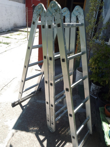 Escalera De Aluminio Tipo Andamio 