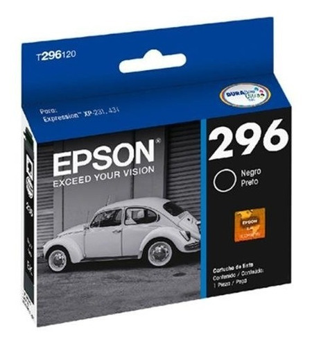 Cartucho Epson P/ Xp-231/431 Preto - T296120-br