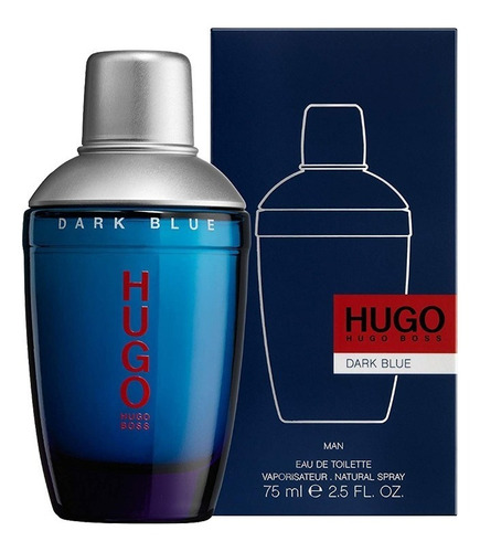 Imagen 1 de 5 de Hugo Boss Dark Blue 75ml Edt Silk Perfumes Original