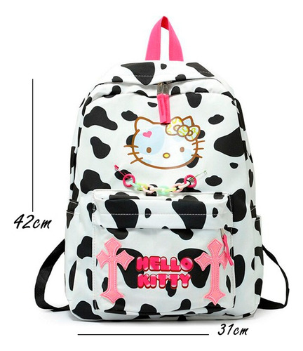 Mochila Mediana Kitty Linda Estudiante Kawai