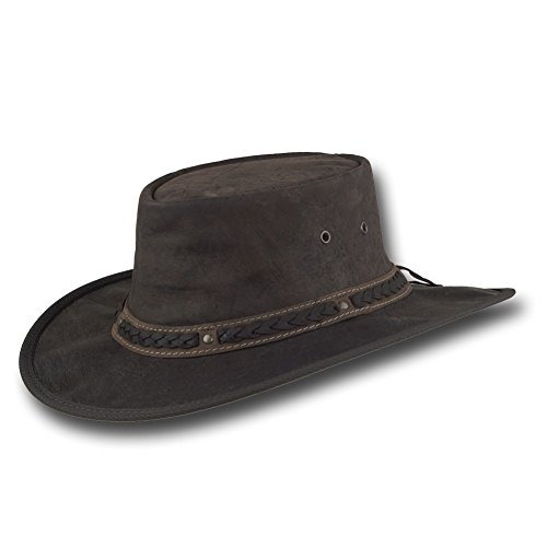 Barmah Sombreros Crackle Sombrero De Cuero Canguro 1018cr