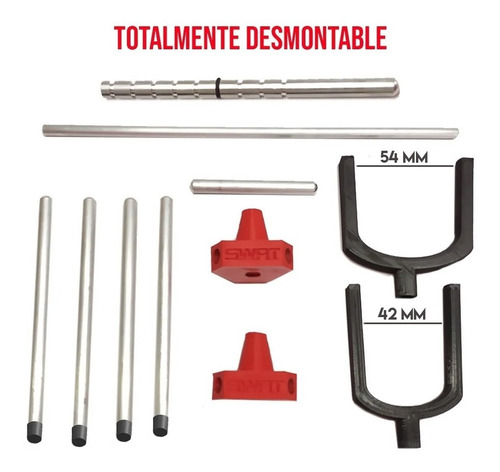 Imagen 4 de 10 de Banco De Tiro Regulable Limpieza Calibración Desarmable Swat