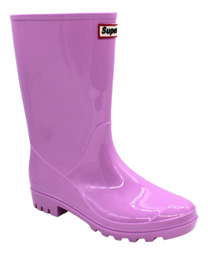 Botas Para Lluvia Antiderrapante Mujer Plástico Color Oferta