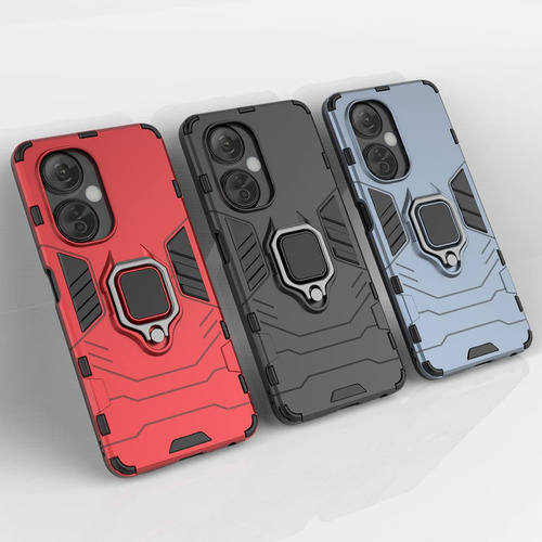 Funda Uso Rudo Carcasa Para Oneplus Nord Ce 3 Lite +mica Azul Oneplus Nord Ce 3 Lite