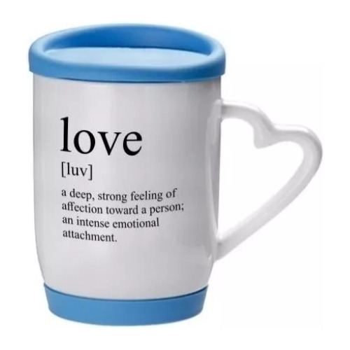 Taza Asa Corazón Con Base Y Tapa Personalizada Samano.uy